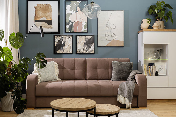 Erla glass-door cabinet