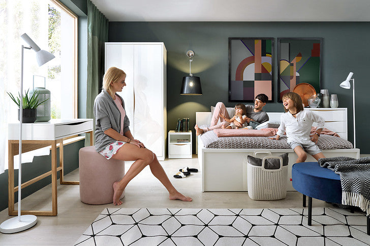 Pori Bed frame(Euro queen)