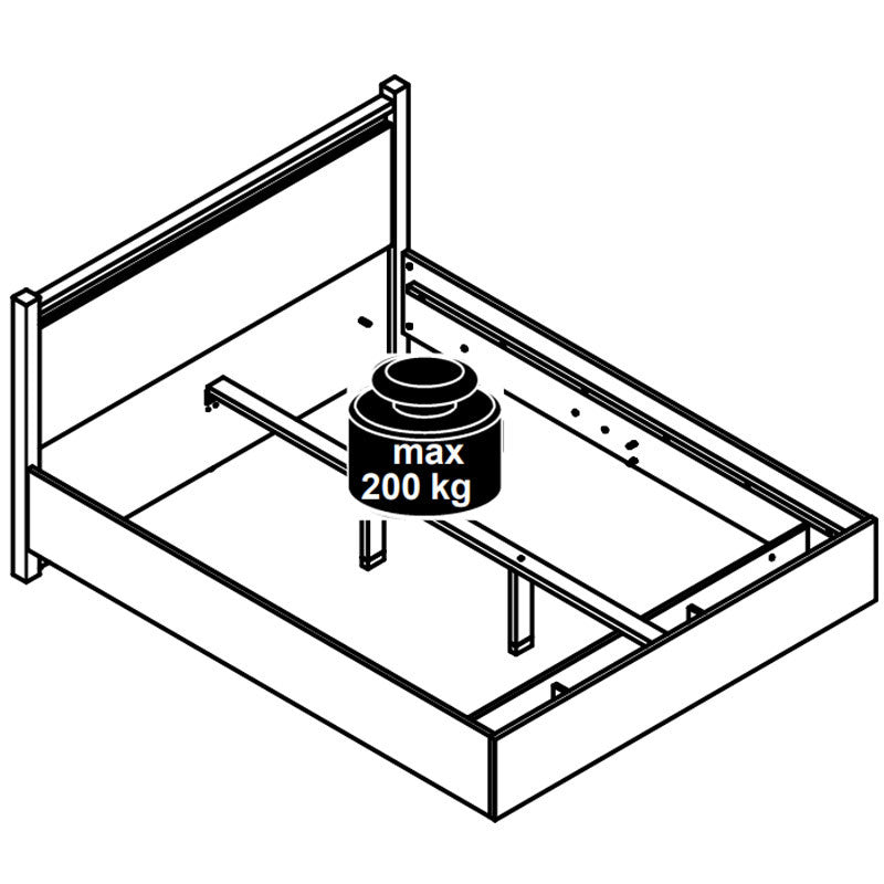 Alameda Bed frame (Euro queen)